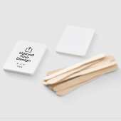 Print uw 4 "x 6" bruiloft fan programma handwaaier (Niet-gemonteerd)