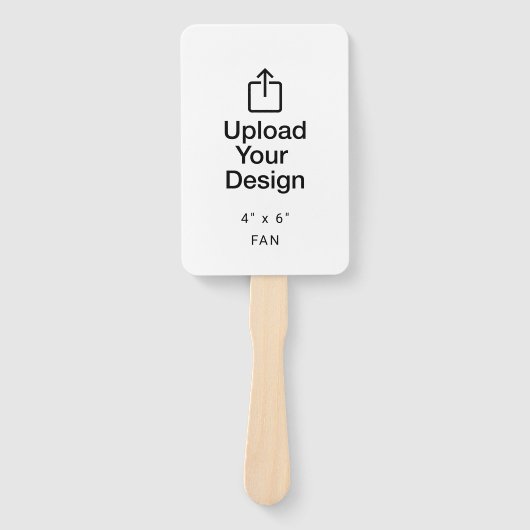 Print uw 4 "x 6" bruiloft fan programma handwaaier (Voorkant)