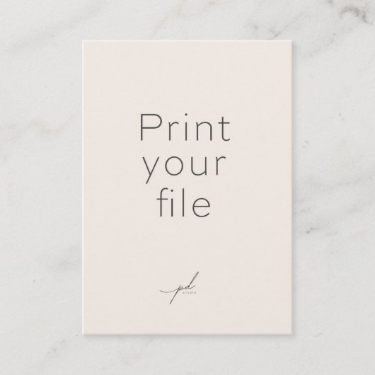 PRINT UW BESTAND: Trading Kaart 2,5 x 3,5 inch Contactkaartje (Voorkant)