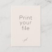 PRINT UW BESTAND: Trading Kaart 2,5 x 3,5 inch Contactkaartje (Achterkant)