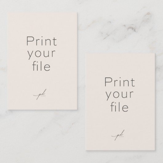 PRINT UW BESTAND: Trading Kaart 2,5 x 3,5 inch Contactkaartje (Voorkant / Achterkant)