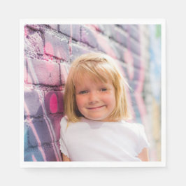 Print uw eigen foto Upload Afbeelding Party Paper Servet