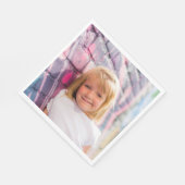 Print uw eigen foto Upload Afbeelding Party Paper Servet (Hoek)