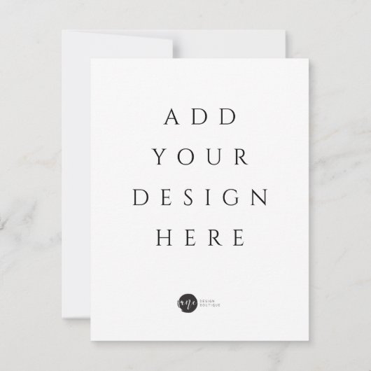 Print uw Kaart / uitnodiging op elke maat (Achterkant)