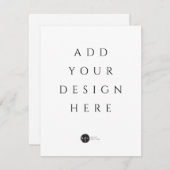 Print uw Kaart / uitnodiging op elke maat (Voorkant / Achterkant)