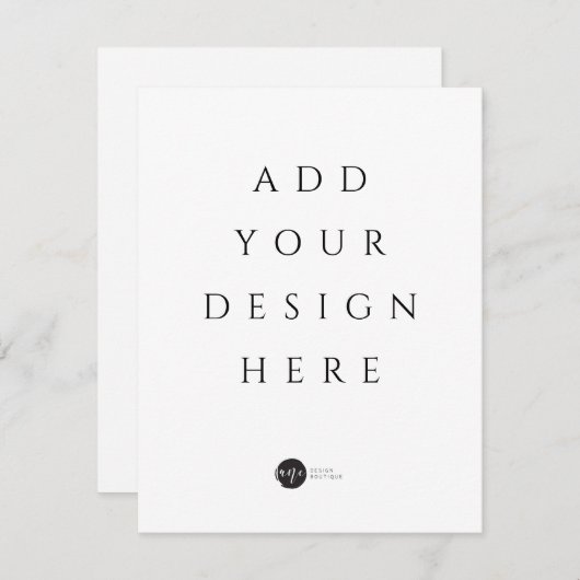 Print uw Kaart / uitnodiging op elke maat (Voorkant / Achterkant)