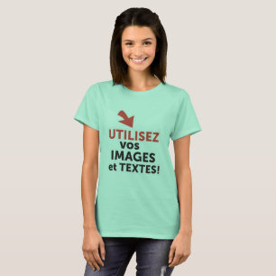 Print uw ontwerpen online DIY in het Nederlands T-shirt