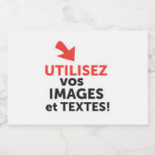 Print uw ontwerpen online doe-het-zelf in het Nede Voedselcontainer Etiket (Enkel label)