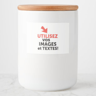 Print uw ontwerpen online doe-het-zelf in het Nede Voedselcontainer Etiket