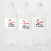 Print uw ontwerpen online doe-het-zelf in het Nede Waterfles Etiket (Flessen)