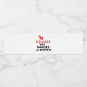 Print uw ontwerpen online doe-het-zelf in het Nede Waterfles Etiket (Enkel label)