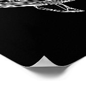 Print, Value Poster Paper Modern Geometric Whale (Hoek)