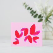 Print, Value Poster Paper (Semi-Gloss) with Hearts Feestdagenkaart (Staand voorkant)