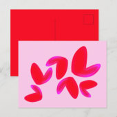 Print, Value Poster Paper (Semi-Gloss) with Hearts Feestdagenkaart (Voorkant / Achterkant)