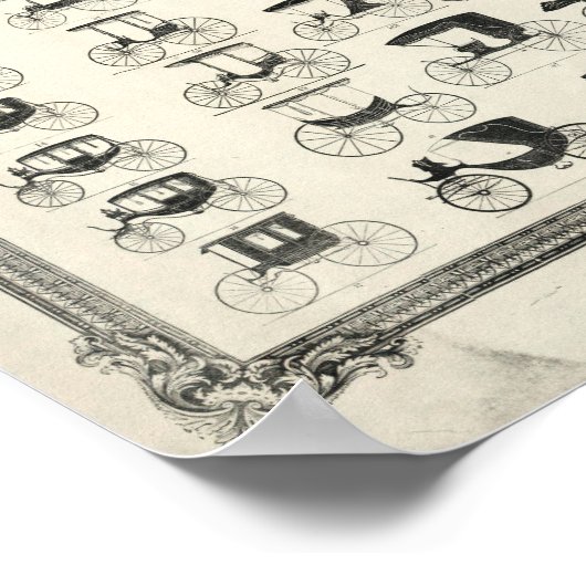 Print van Antiek 1853 Carriage & Coach Chart No. 5 (Hoek)