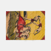  print van barebackrijders die stunts uitvoeren fleece deken (Voorkant (Horizontaal))