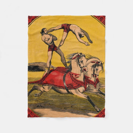  print van barebackrijders die stunts uitvoeren fleece deken (Voorkant)