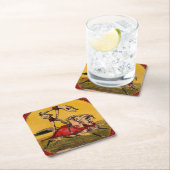 print van barebackrijders die stunts uitvoeren kartonnen onderzetters (Insitu)