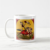  print van barebackrijders die stunts uitvoeren koffiemok (Links)