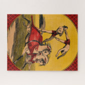 print van barebackrijders die stunts uitvoeren legpuzzel (Horizontaal)