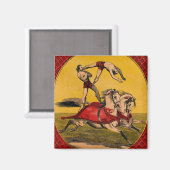  print van barebackrijders die stunts uitvoeren magneet (Voorkant / Achterkant)