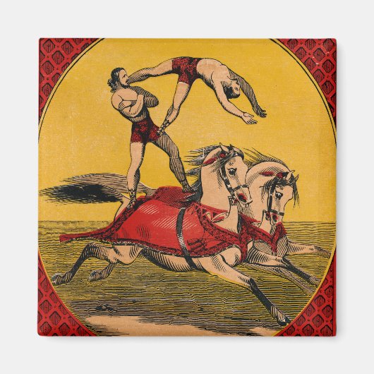  print van barebackrijders die stunts uitvoeren magneet (Voorkant)