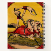 print van barebackrijders die stunts uitvoeren notitieboek (Achterkant)