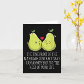 Print van het huwelijkscontract Wedding Funny _1 Kaart (Gele Bloem)