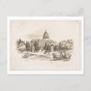  Print van State Capitol in Californië Briefkaart
