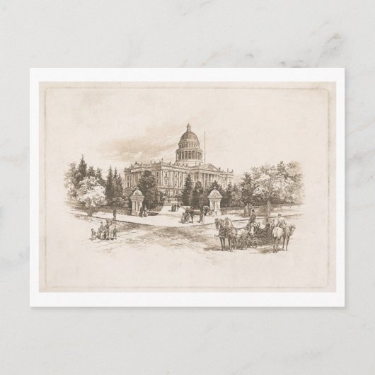  Print van State Capitol in Californië Briefkaart (Voorkant)