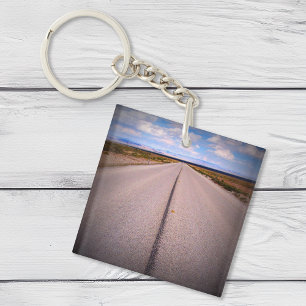 Print vierkante telefoon foto sleutelhanger
