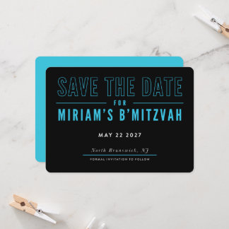 PRINT VOLGORDE voor Cheryl - Miriam's Bat Mitzvah  Kaart