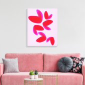 Print, Waarde Poster Papier (Halfglans) met Harten Canvas Afdruk (Insitu (Woonkamer))