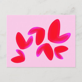 Print, Waarde Poster Papier (Halfglans) met Hartje Feestdagenkaart