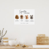 Printable 4 Pets Signature Drinken Wedding Bar Sig Poster (Keuken)