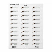 PRINTABLE ADRESETIKETTEN VAN HET MEESTE LAND ETIKET (Full Sheet)