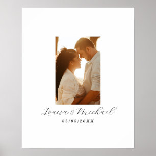 Printable Alternative Photo Wedding Guest Book Poster