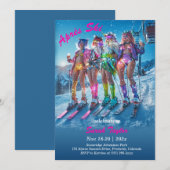 Printable Après Ski Bachelorette Sjabloon Kaart (Voorkant / Achterkant)