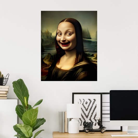 [Printable Art] Lachen Mona Lisa Poster (Thuiskantoor)