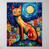 [Printable Art] Metropolitan Meow, Matisse stijl Poster (Voorkant)