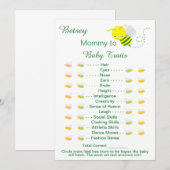 Printable Baby shower Game Baby Traits Kaarten (Voorkant / Achterkant)