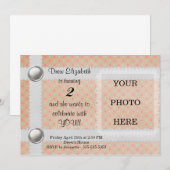 Printable Birthday Invitation -  Kaart (Voorkant / Achterkant)