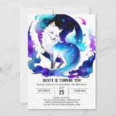 Printable Boho Fox Verjaardag Kaart (Voorkant)