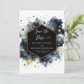 Printable Boho Hemelse Huwelijk Save The Date (Staand voorkant)