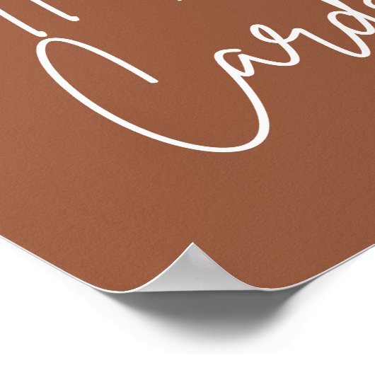 Printable Boho Wedding Cards Geschikt bord Poster (Hoek)