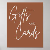 Printable Boho Wedding Cards Geschikt bord Poster (Voorkant)