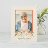 Printable  Celebration of Life-programma Kaart (Staand voorkant)