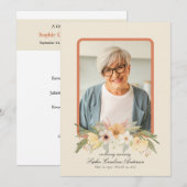 Printable  Celebration of Life-programma Kaart (Voorkant / Achterkant)