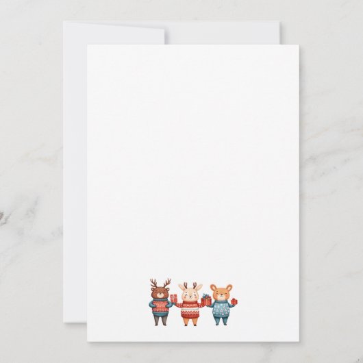 Printable Christmas Bingo-Ugly Sweater Party Game Kaart (Achterkant)