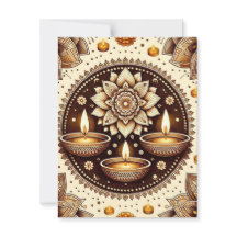 Printable Diwali Goud & Brons Scrapbook Papier